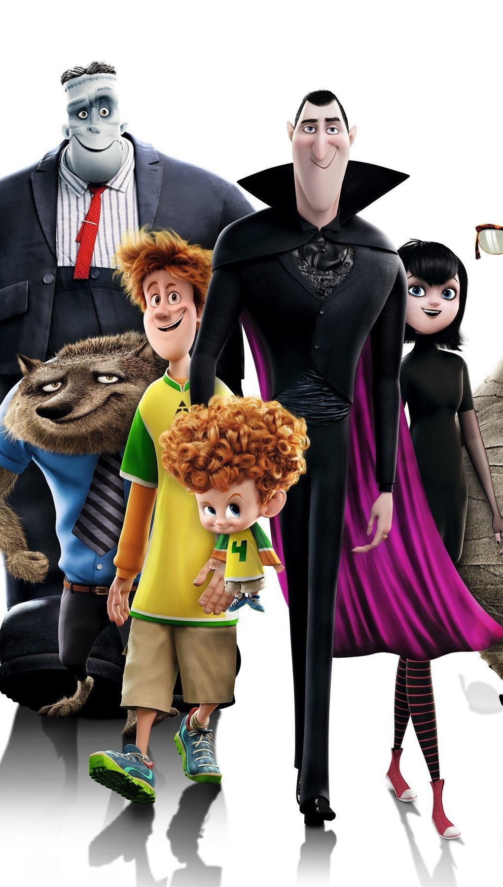 Wallpaper All the characters of Hotel Transylvania 2 Vertical