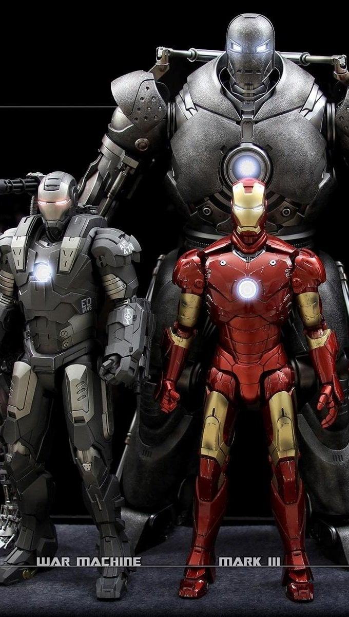 Wallpaper Iron Man Armor Versions Vertical