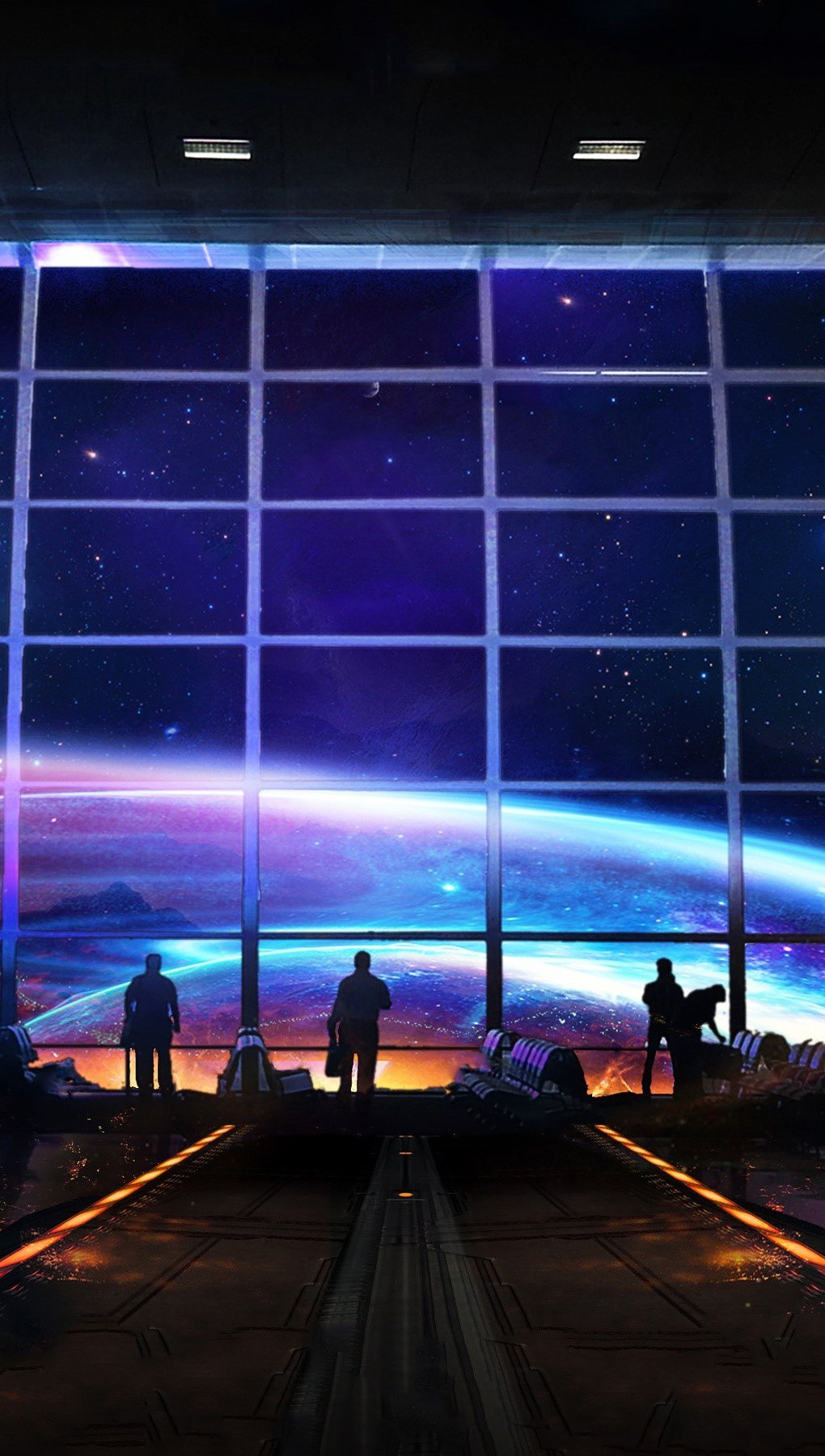 Wallpaper View to space Vertical