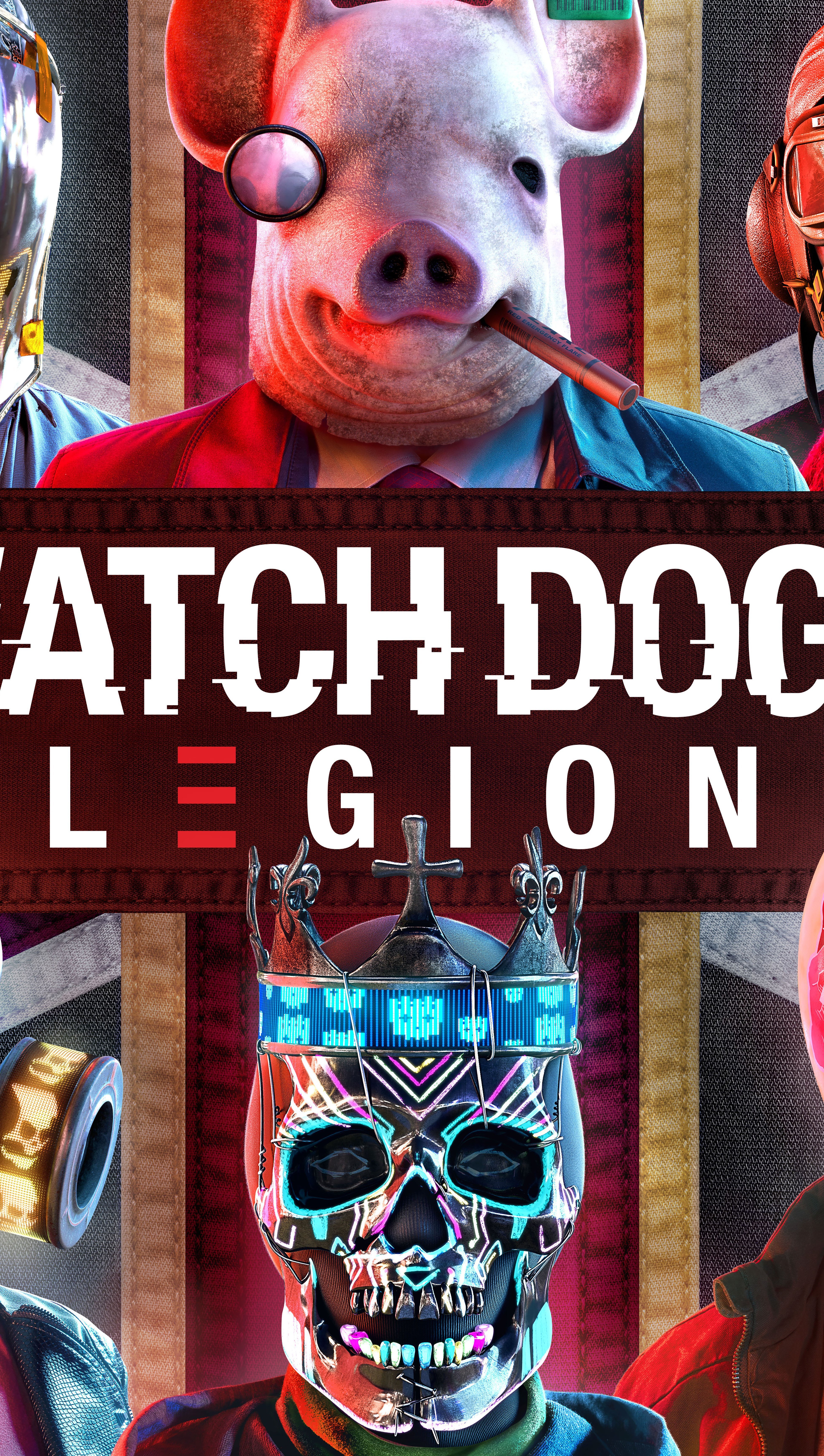 Fondos de pantalla Watch Dogs Legion Personajes Máscara Vertical