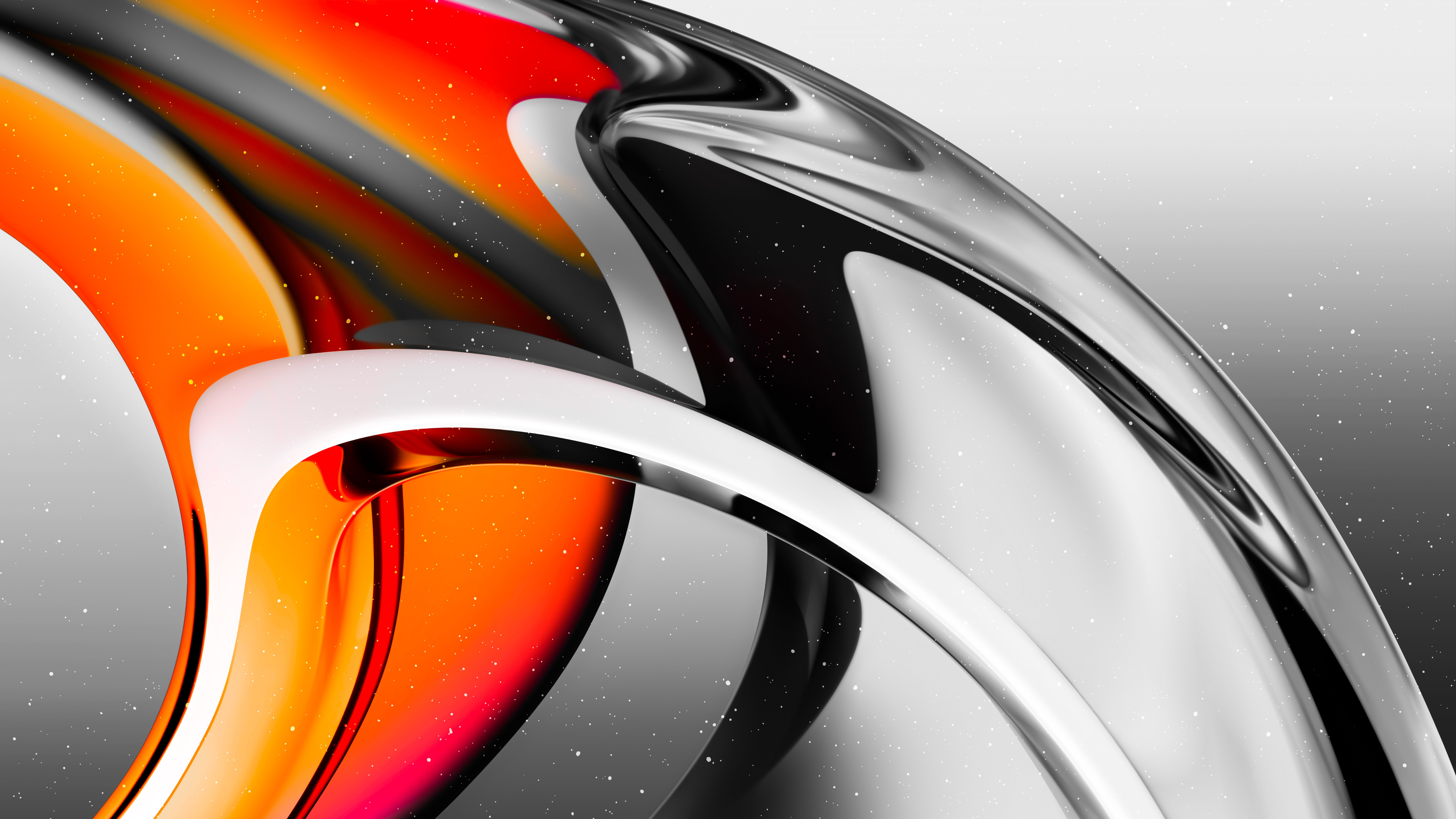 Wallpaper Transparent and orange glass Abstract
