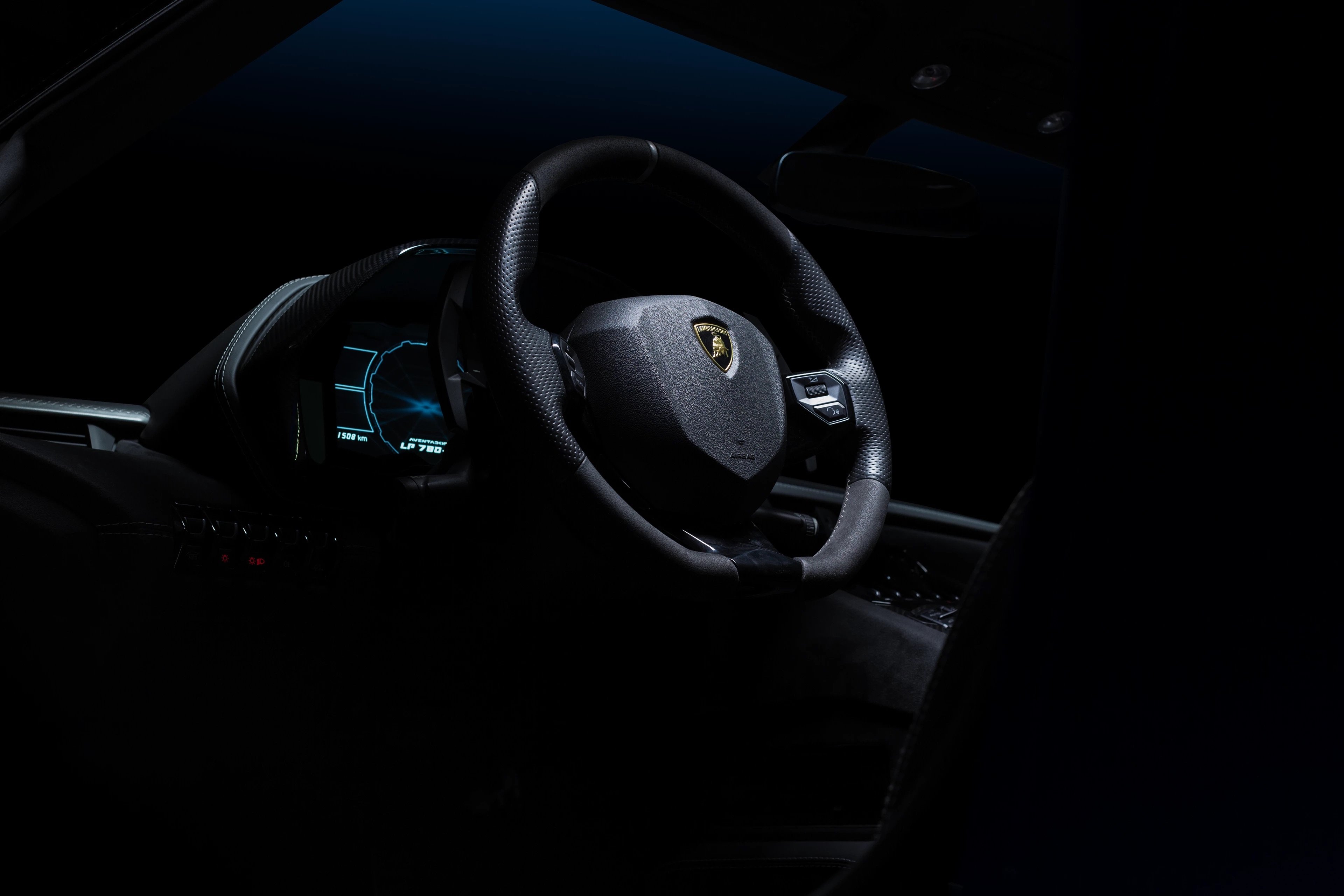 Fondos de pantalla Lamborghini Aventador Ultimae Roadster Steering Wheel