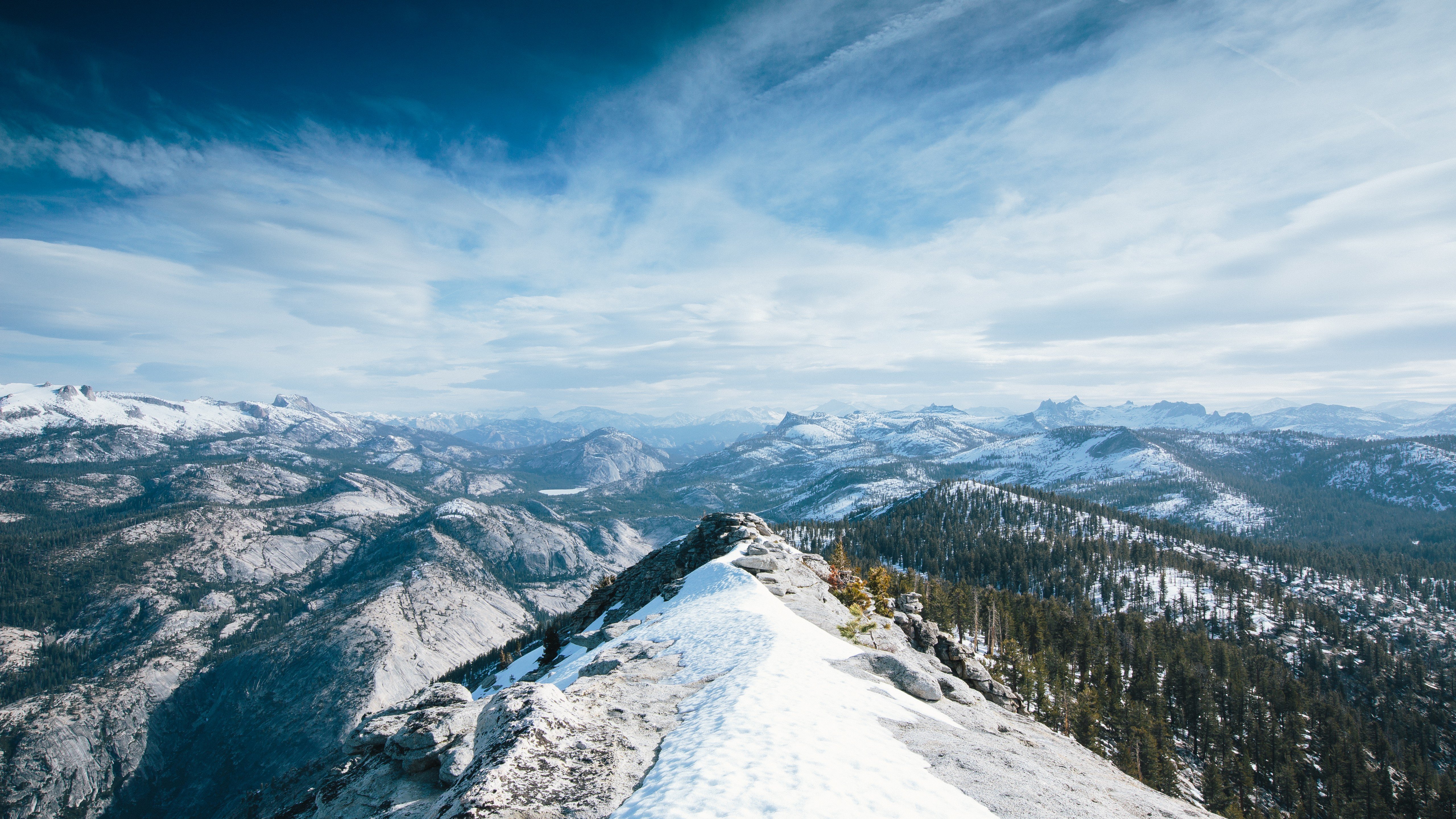 Wallpaper Yosemite during the winter