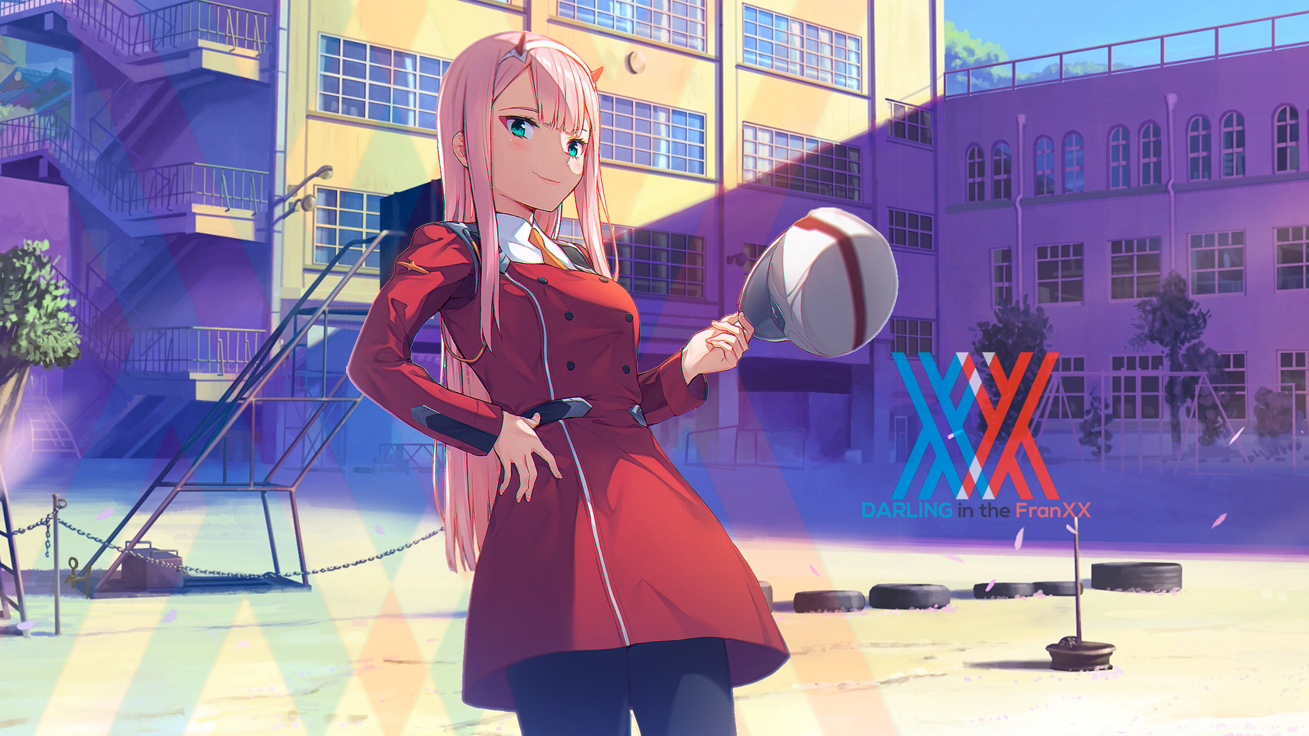 Anime Wallpaper Zero Two from Darling in the Franxx